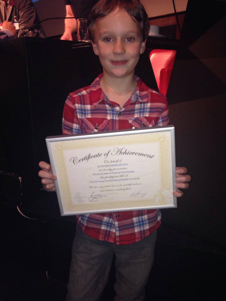 first young ambassador for crowdfunding in uk